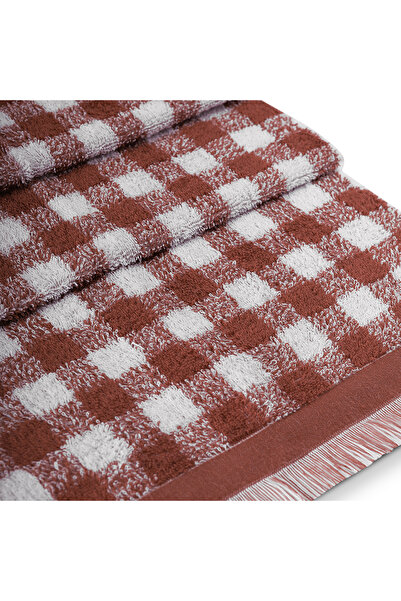 Altınbaşak Gracia 100% бавовняна фарбована рушник для ванної кімнати 70x140 цегляний