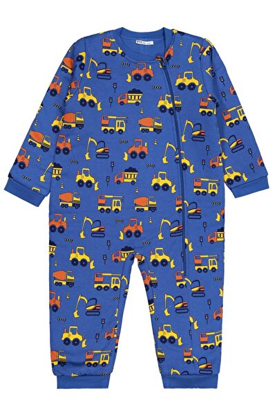 Civil Boys İş Makineleri Empirme 90 Gr 6-9 Yaş Uyku Tulumu - Mavi 7-8 Yaş