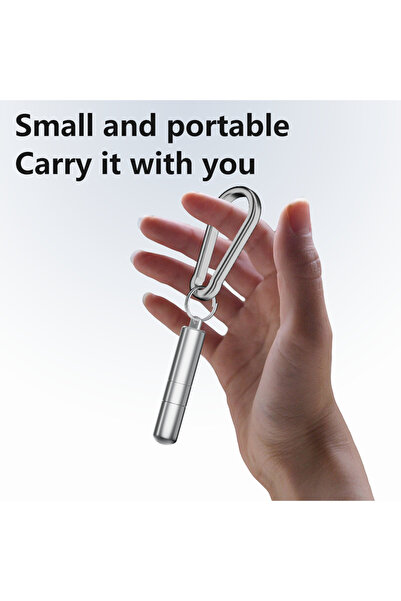 LivX سلسلة مفاتيح من الألومنيوم 2 في 1 - فرشاة تنظيف + إبرة بطاقة SIM OTGFR