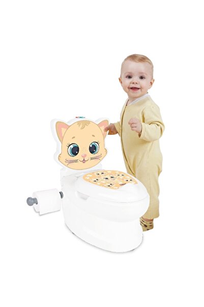 PİLSAN Olita educationala muzicala Pisicuta cu baza antialunecare,suport hartie igienica si vas cole