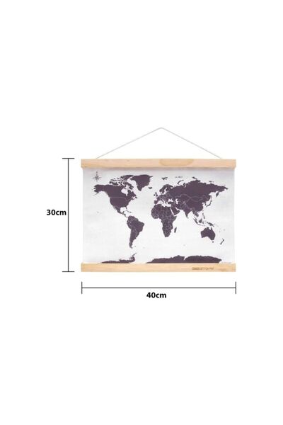 Suck UK Embroidery Kit - Cross-Stitch World Map, Accessories