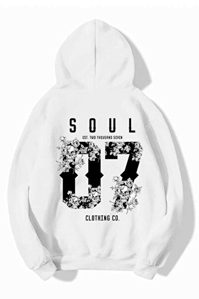 Cool mans Hanorac unisex cu glugă Soul 07 cu imprimeu detaliat - Hanorac supr...