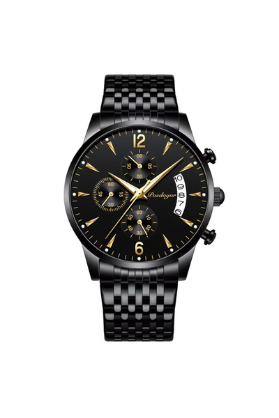 POEDAGAR Ceas bărbătesc, Poedagar, Cronograf, Data, Casual, Modă, Negru