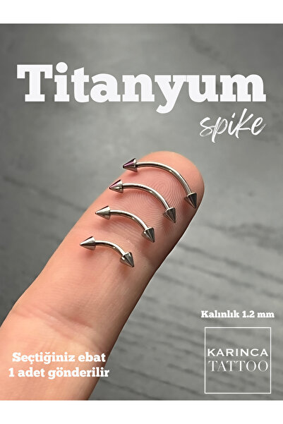 Karınca Piercing Spike Titanyum Piercing Kaş Forward Helix Conch Anti Tragus Rook Snug Daith Smiley Septum Nipple