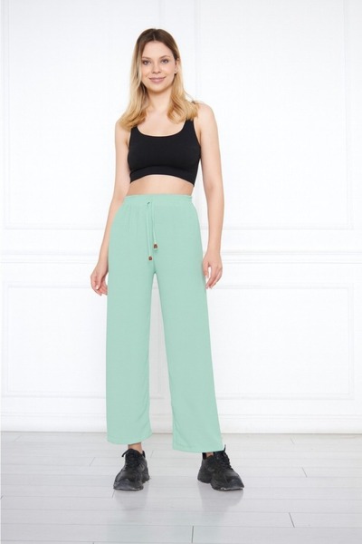 comstar Women's Aerobin Wide Leg Palazzo Pants with Elastic Waist