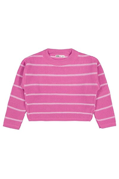 Civil Girls Striped Sweater for Ages 6-9 - Pink6-7 Years Old
