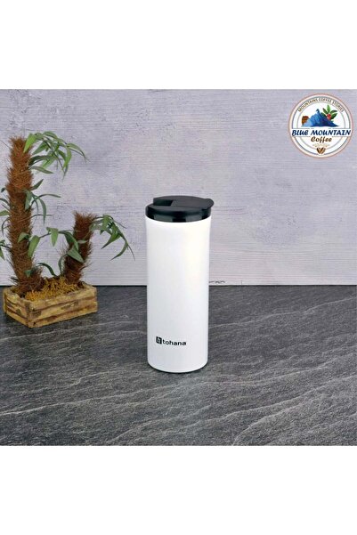 Tohana Thermos Mug 400ml - Matt White