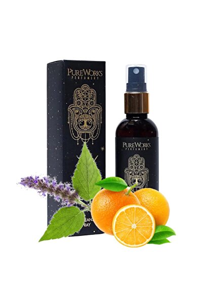 PureWorks Spray aromaterapie Paciuli și Portocală pentru curățarea aurei Song of India 100ml