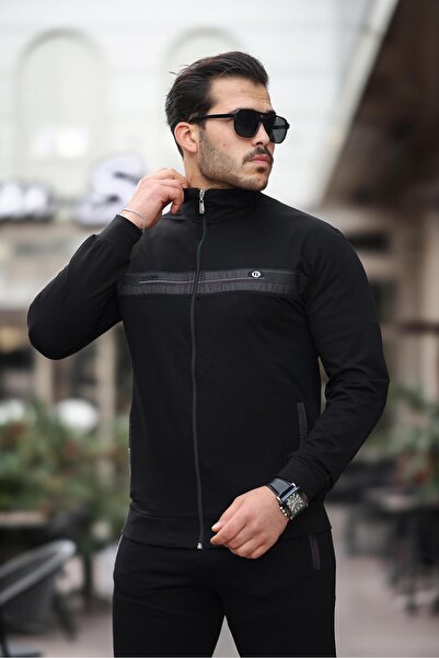 Fors Life Ανδρικό σετ φόρμας συμπαγούς κομψότητας, μαύρο