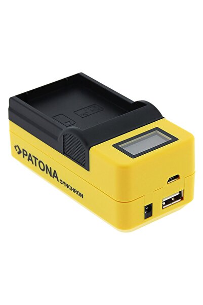 Patona BLX-1 charger with LCD screen replaces Olympus OM-1-4714