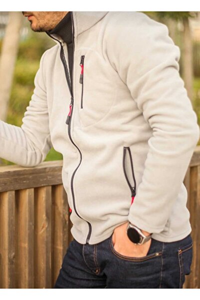 NOTCHTR Unisex Polar Mock Neck Full Zipper Three Pocket Cold Windproof Outdoor Jacket