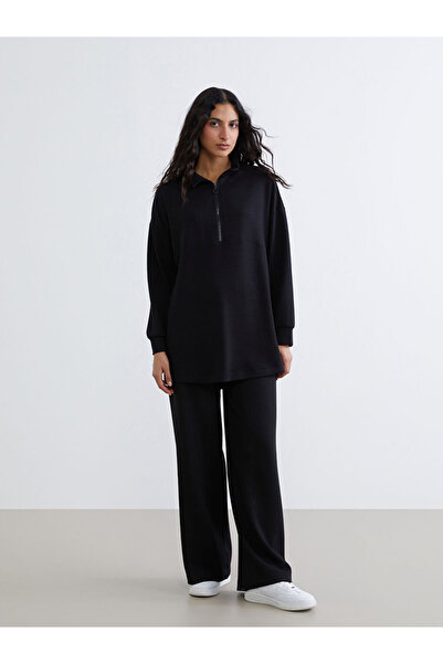 LC Waikiki Women's Wide Leg Sweatpants with Elastic Waist