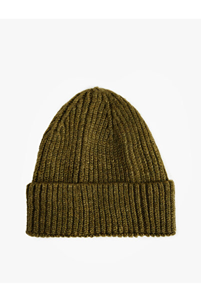 Koton Textured Layered Knit Beanie