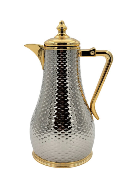 B&D قارورة مفرغة من الهواء سعة 1 لتر لون فضي وذهبي