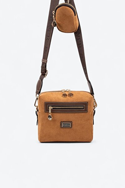 Silver Polo حقيبة كروس نسائية من سيلفر آند بولو SP1038 باللون البني الداكن