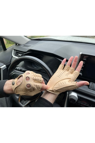 Hungant Manusi barbati pentru condus fitness bicicleta fara degete piele de c...