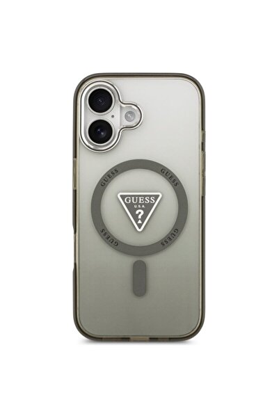 Guess Original IML Gradient Triangle Logo MagSafe iPhone 17 Case - Khaki