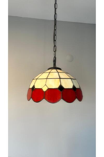 yüceeller VİTRAY SARKIT AVİZE 30cm (12") - KIRMIZI