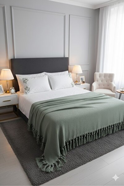 Şaheser ÇİFT KİŞİLİK ZİCZACK PİKE YEŞİL