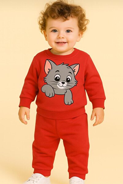 playwear Σετ φόρμας με στάμπα SWEET CAT για ΗΛΙΚΙΕΣ 3-4-5-6-7-8-9-10-11-12
