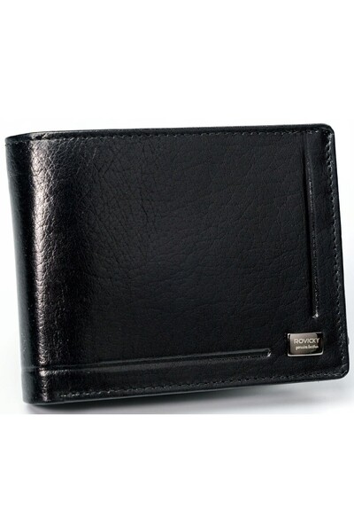 Other Portofel bărbătesc Rovicky din piele neagră cu protecție RFID