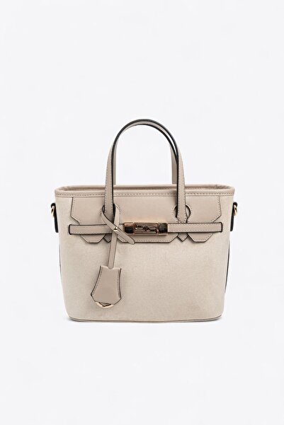 Silver Polo حقيبة يد نسائية من سيلفر آند بولو SP1185 باللون البيج الرملي