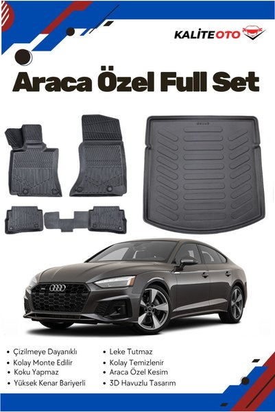 ko kaliteoto Audi A4 2017-2018-2019-2020-2021-2022-2023-2024 Model Yumuşak Pa...