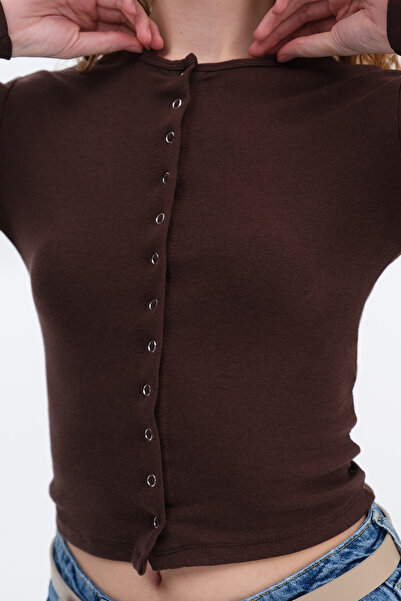 Addax Дългоръкавен модален кардиган с копчета H4460