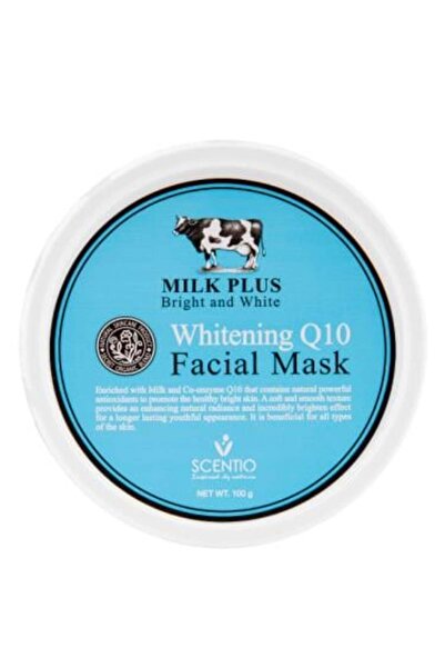 Scentio Bright & White Milk Plus Q10 Whitening Facial Mask - 100g