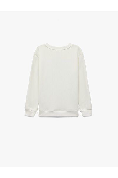 Koton Printed Long Sleeve Crew Neck Sweatshirt