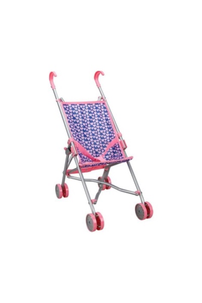 abnturk Oyuncak Katlanabilir Bebek Puseti Oyuncak Bebek Arabası Pembe