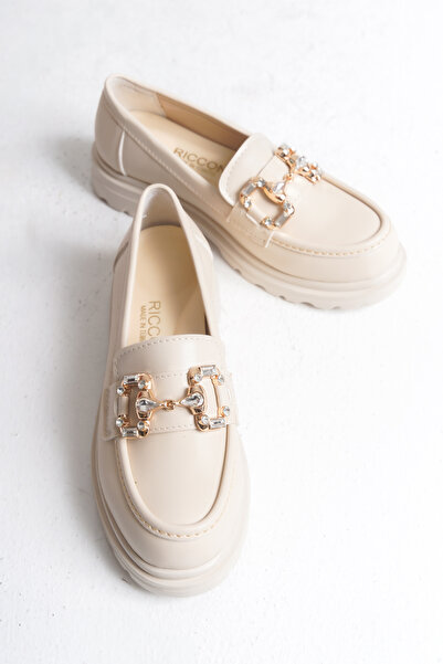 Riccon Жіночі мокасини 0012557 Бежеві