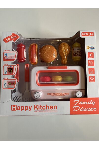 mavi su dünyası Pilli Işıklı Müzikli Mikrodalga Fırın Oyun Seti