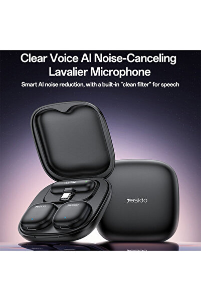 Yesido [Pack 2x] Wireless Lavalier Lightning Bluetooth 3-in-1 KR20