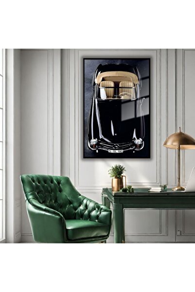 GAAGART Metal Çerçeveli Temperli Cam Tablo Ön Açı Mercedes S 190 Sl