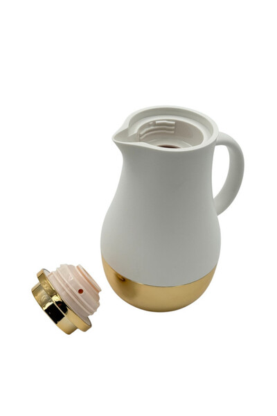 B&D Vaccum Flask 1.0L , White & Golden