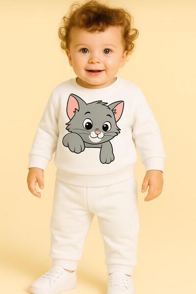 playwear Σετ φόρμας με στάμπα SWEET CAT για ΗΛΙΚΙΕΣ 3-4-5-6-7-8-9-10-11-12