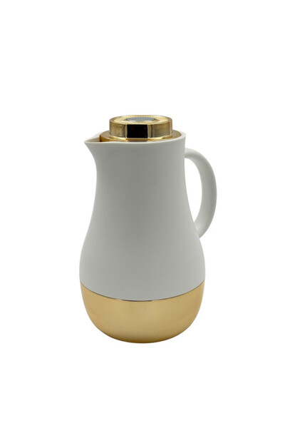 B&D Vaccum Flask 1.0L , White & Golden