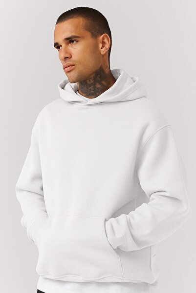 BENROMA Plain Unisex Oversize Hooded Sweatshirt