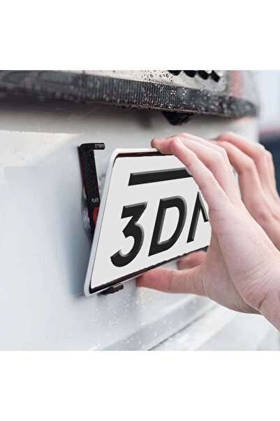 3DMarket Set of 4 slim license plate holders