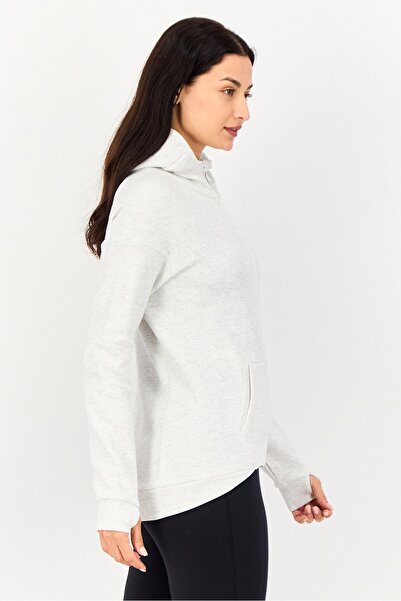 Asics Women Sportswear Fit Long Sleeve Outdoor Hoodie, Light Grey