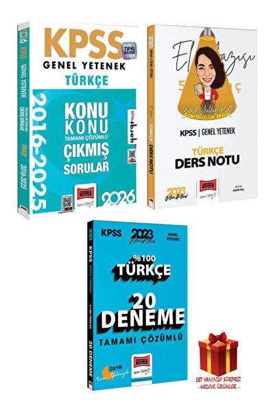 Yargı Yayınları KPSS 2026 Türkçe 2016-2025 Çıkmış Sorular+ El Yazısı Türkçe D...