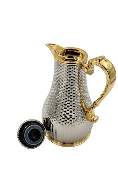 B&D قارورة مفرغة من الهواء سعة 1 لتر لون فضي وذهبي