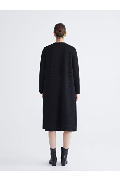 LC Waikiki Black Crew Neck Zippered Hijab Cap