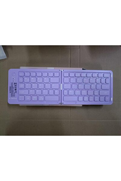 TWOTECH Katlanabilir Renkli Bluetooth Klavye – Şarjlı, Taşınabilir, 5.0 Bağlantı, Tüm Cihazlarla Uyumlu