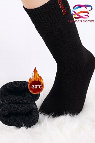 GOLDEN SOCKS 3 أزواج من الجوارب الصوفية الشتوية المقاومة للحرارة والمقاومة للبرد