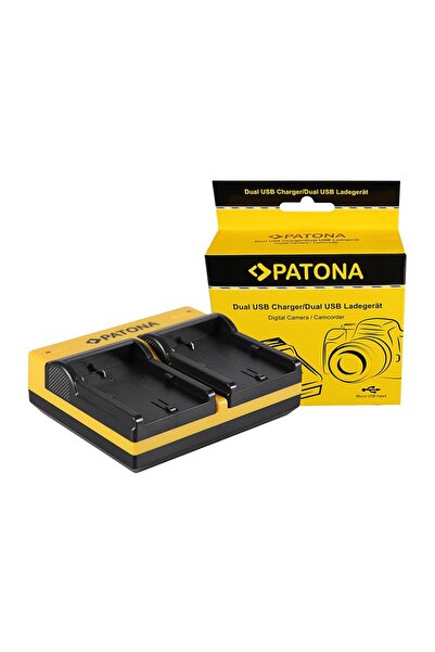 Patona Încărcător dublu pentru Canon BP-511 EOS 650 10D 20D 20Da 300D 300D 40D CMV500 D30 incl. Micro-USB