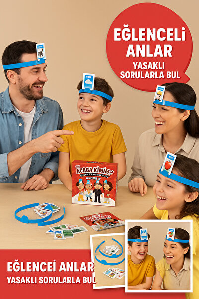 TOYFEST Mini Acaba Kimim? Aile Oyunu – Türkçe İngilizce Zeka ve İfade Gelişti...