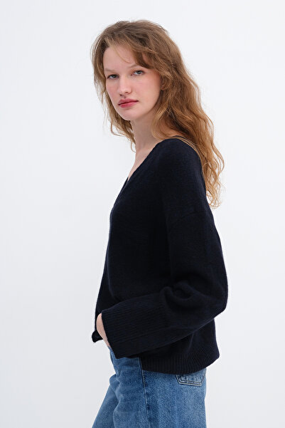 Addax V-Neck Knitwear Sweater K3379-A11
