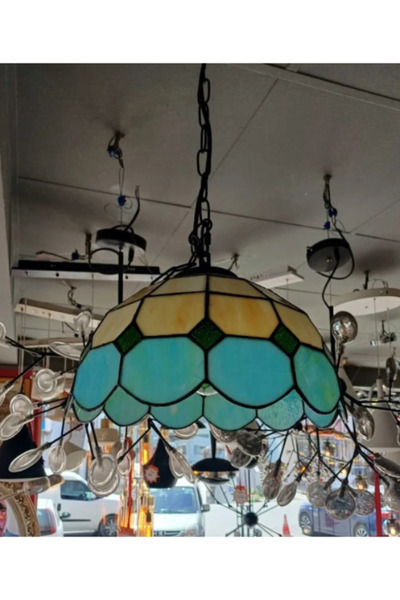 yüceeller VİTRAY SARKIT AVİZE 30cm (12") - YEŞİL